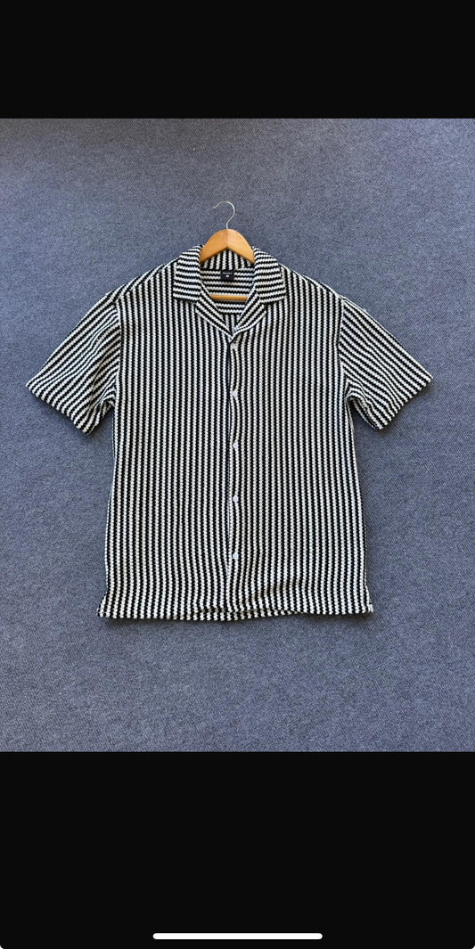 Camisa tejida a rayas